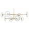 Visual Comfort Signature Collection Ian K. Fowler Calvino Radial Chandelier in Brass by VC Signature S5694HABCG