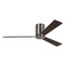 Visual Comfort Fan Collection Visual Comfort Fan Collection Rozzen 52 Hugger Brushed Steel Ceiling Fan Without Light 3RZHR52BS
