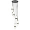 Z-Lite Z-Lite Cayden Matte Black Multi-Light Pendant with Cylindrical Shade 1946P-7R-MB