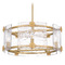 Quoizel Lighting Quoizel Lighting Jolie Light Gold Pendant Light with Drum Shade JOL2821LG
