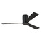 Visual Comfort Fan Collection Visual Comfort Fan Collection Rozzen 52 Hugger Midnight Black Ceiling Fan Without Light 3RZHR52MBK