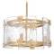Quoizel Lighting Quoizel Lighting Jolie Light Gold Pendant Light with Drum Shade JOL2816LG