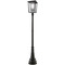 Z-Lite Seoul Black Post Light by Z-Lite 571PHXLR-564P-BK