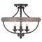 Progress Lighting Gulliver Graphite Semi-Flush Mount by Progress Lighting P350117-143