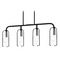 Quoizel Lighting Quoizel Lighting Fairbanks Matte Black Island Light with Cylindrical Shade FRB438MBK