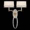 Fine Art Lamps Fine Art Lamps Allegretto Silver Platinized Silver Leaf with Subtle Brown Highlights Sconce 784750ST