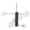 ET2 Lighting Cog 7-Light LED Chandelier in Black & Brushed Nickel by ET2 Lighting E24064-92BKSN