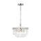 Visual Comfort Studio Collection Chapman & Meyers Arden Polished Nickel & Crystal Chandelier by Visual Comfort Studio CC1254PN