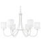 Meridian 36-Inch Chandelier in Bisque White by Meridian M100117BQW