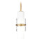 Z-Lite Z-Lite Cayden Modern Gold Mini-Pendant Light with Cylindrical Shade 1946P-ROD-MGLD