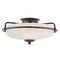 Quoizel Lighting Griffin 17-Inch Semi-Flush Mount in Palladian Bronze by Quoizel Lighting GF1617PN