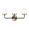 Visual Comfort Studio Collection Visual Comfort Studio Cafe Satin Brass / Midnight Black LED Bathroom Light 4487903EN-848