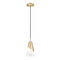 Z-Lite Z-Lite Aimie Modern Gold Mini-Pendant Light with Conical Shade 828P6-MGLD