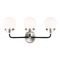 Visual Comfort Studio Collection Visual Comfort Studio Cafe Brushed Nickel / Midnight Black LED Bathroom Light 4487903EN-962