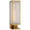 Visual Comfort Signature Collection York 16-Inch Outdoor Wall Sconce in Brass by Visual Comfort Signature BBL2180SB-CRB