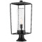 Z-Lite Sheridan Black Post Light by Z-Lite 594PHBR-553PM-BK