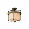Maxim Lighting Ruffles 3-Light Semi-Flush Mount in Black & Brass by Maxim Lighting 32650SWBKAB