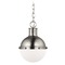 Visual Comfort Studio Collection Visual Comfort Studio Hanks Antique Brushed Nickel LED Pendant Light with Bowl / Dome Shade 6177101EN3-965