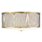 Meridian 14.75-Inch Flush Mount in Natural Brass by Meridian M60018NB