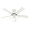 Hunter Fan Company 44-Inch Swanson Fan in Fresh White by Hunter Fan Company 50885