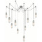 Visual Comfort Signature Collection Thomas OBrien Junio Chandelier in Polished Nickel by VC Signature TOB5645PNFG10