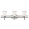 Besa Lighting Besa Lighting Nico Satin Nickel LED Bathroom Light 3SW-5125GL-LED-SN