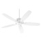 Quorum Lighting Breeze Studio White Ceiling Fan Without Light by Quorum Lighting 7052-8