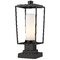 Z-Lite Sheridan Black Post Light by Z-Lite 594PHMS-SQPM-BK