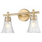 Z-Lite Z-Lite Belle Modern Gold Bathroom Light 7519-2V-MGLD