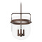Hunter Fan Company Hunter Fan Company Karloff Textured Rust Pendant Light with Bowl / Dome Shade 19829