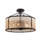 Elk Lighting Mercury Glass Semi-Flushmount Light Oil Rubbed Bronze Elk Lighting 57024/3