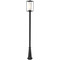 Z-Lite Sheridan Black Post Light by Z-Lite 595PHBR-519P-BK