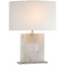 Visual Comfort Signature Collection Ian K. Fowler Ashlar Medium Table Lamp in Nickel by Visual Comfort Signature S3925ALBPNL