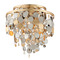 Corbett Lighting Corbett Lighting Ambrosia Silver & Gold Leaf & Stainless Flushmount Light 215-33-SL/GL/SS