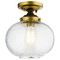 Kichler Lighting Avery 9.75-Inch Natural Brass Semi-Flush Mount by Kichler Lighting 42296NBR