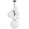 Avenue Lighting Delilah 40-Inch High Chandelier in Black by Avenue Lighting HF4277-BK-WHT