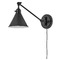 Hinkley Arti 10.25-Inch Black Swing Arm Convertible Wall Lamp by Hinkley Lighting 3690BK