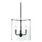Satco Lighting Sommerset Matte Black Pendant with Cylindrical Shade by Satco Lighting 60/7277