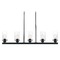 Satco Lighting Sommerset Matte Black Linear Light with Cylindrical Shade by Satco Lighting 60/7276