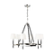 Visual Comfort Studio Collection Lauren Ralph Lauren Katie 32-Inch Polished Nickel & Black Leather Chandelier LC1006PN