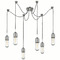 Visual Comfort Signature Collection Thomas OBrien Junio Chandelier in Polished Nickel by VC Signature TOB5645PNFG6