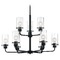 Satco Lighting Sommerset Matte Black Chandelier by Satco Lighting 60/7279