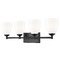 Z-Lite Z-Lite Oren Matte Black Bathroom Light 7004-4V-MB
