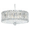 Schonbek Lighting Schonbek Worldwide Lighting Plaza Polished Stainless Steel Pendant Light with Drum Shade 6670O