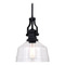 Vaxcel Lighting Vaxcel Lighting Beloit Matte Black Mini-Pendant Light with Warehouse Shade P0357