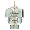 Currey and Company Lighting Currey and Company Rovigo Clear / Silver Leaf Chandelier 9000-1100