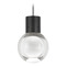 Visual Comfort Modern Collection Mina LED Warm Dim Mini Pendant in Black by Visual Comfort Modern 700TDMINAP1CIB-LEDWD