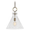 Uttermost Lighting Imbuto Aged Brass Pendant Light by Uttermost Lighting 21548