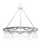 Hunter Fan Company Hunter Fan Company Devon Park Brushed Nickel & Grey Wood Chandelier 19246