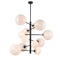 Avenue Lighting Delilah 43-Inch Wide Chandelier in Black & White by Avenue Lighting HF4212-BK-WHT